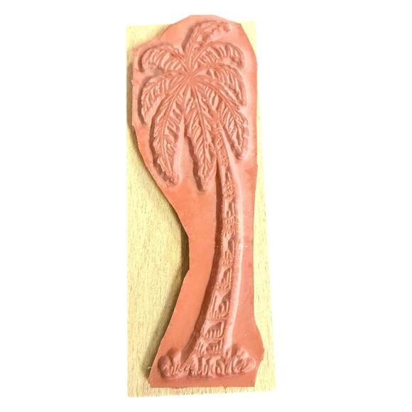 Unbranded Single Palm Tree Rubber Stamp EUC - Picture 2 of 2